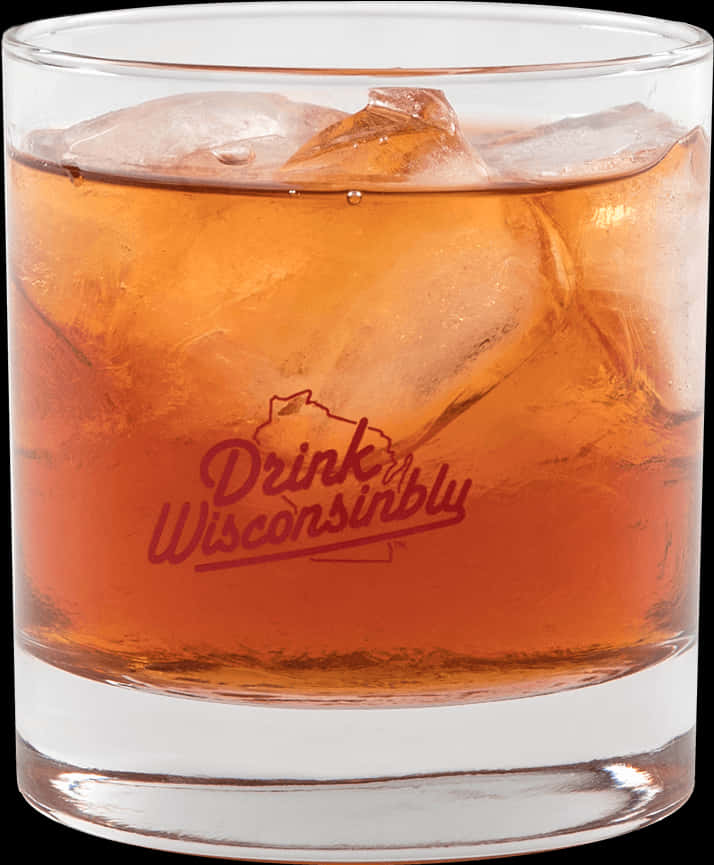 Iced Whiskey Glass Drink Wisconsinbly PNG Image