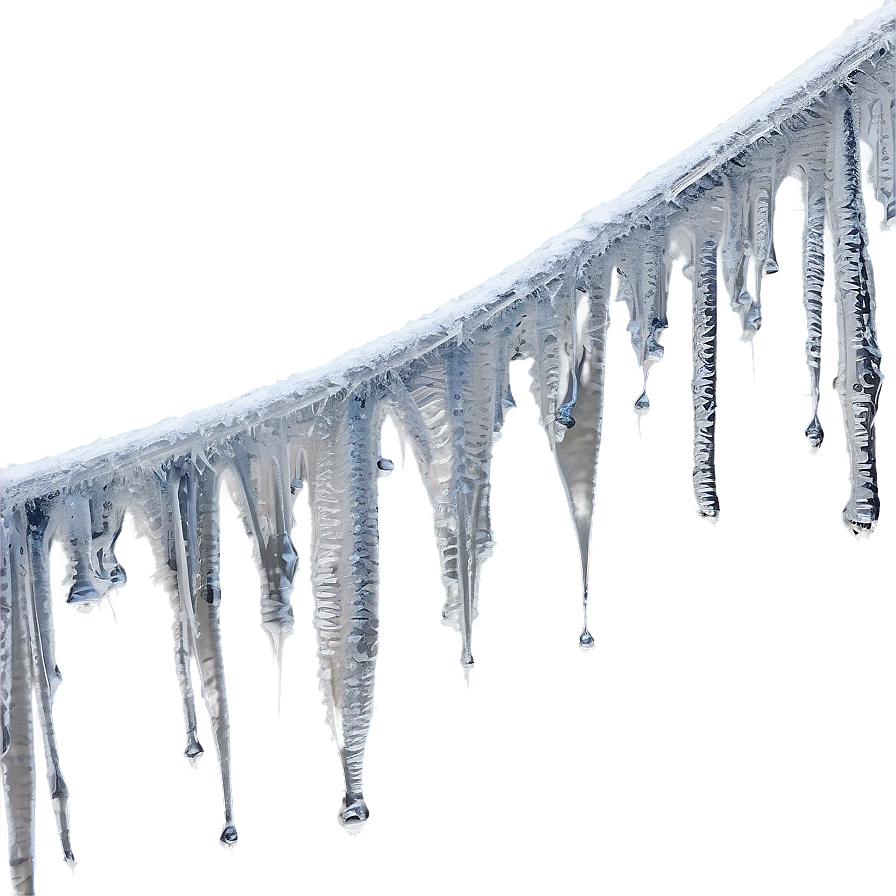 Icicles Hanging From Spider Web PNG Image