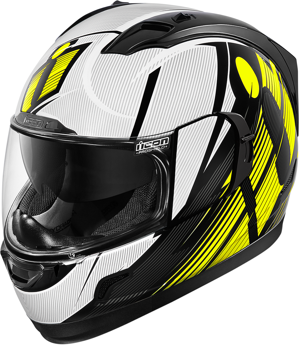 Icon Airflite Helmet Yellow Black Design PNG Image