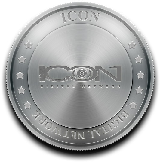 Icon Digital Network Coin PNG Image