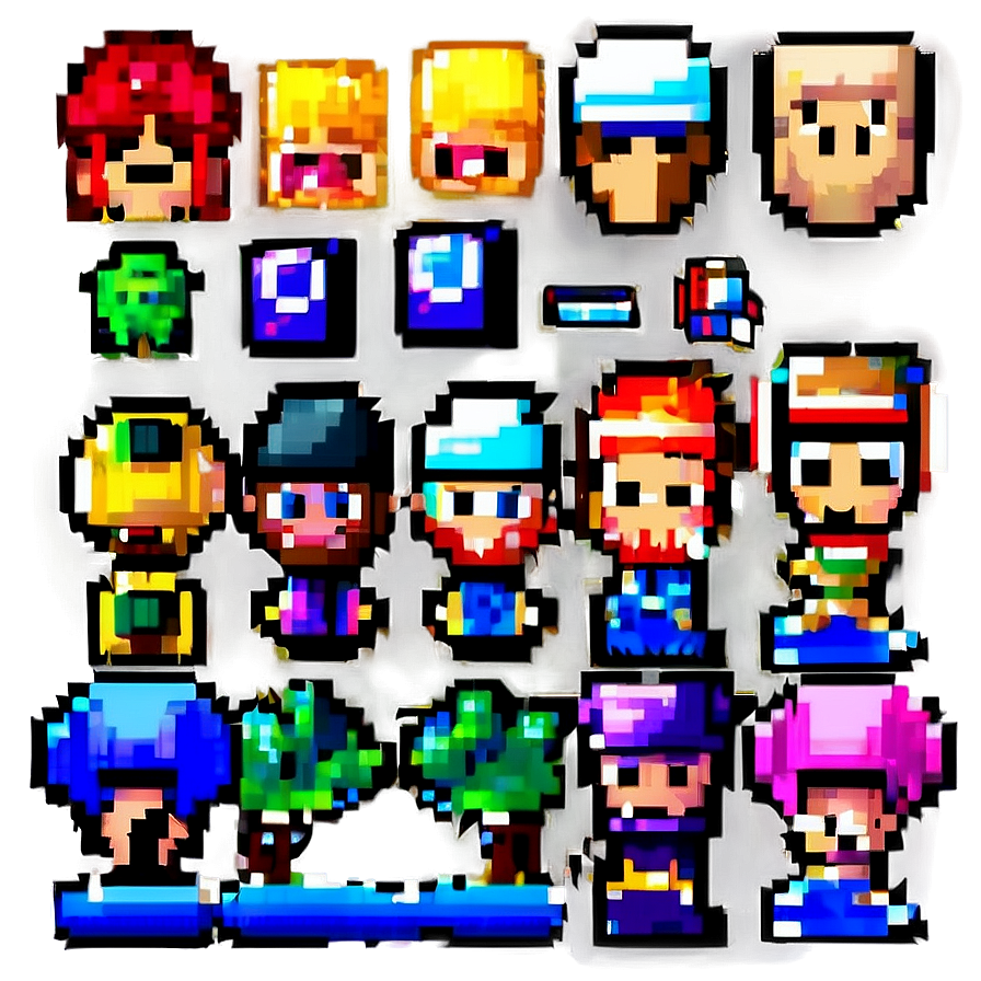 Iconic 16 Bit Game Sprites Png 13 PNG Image