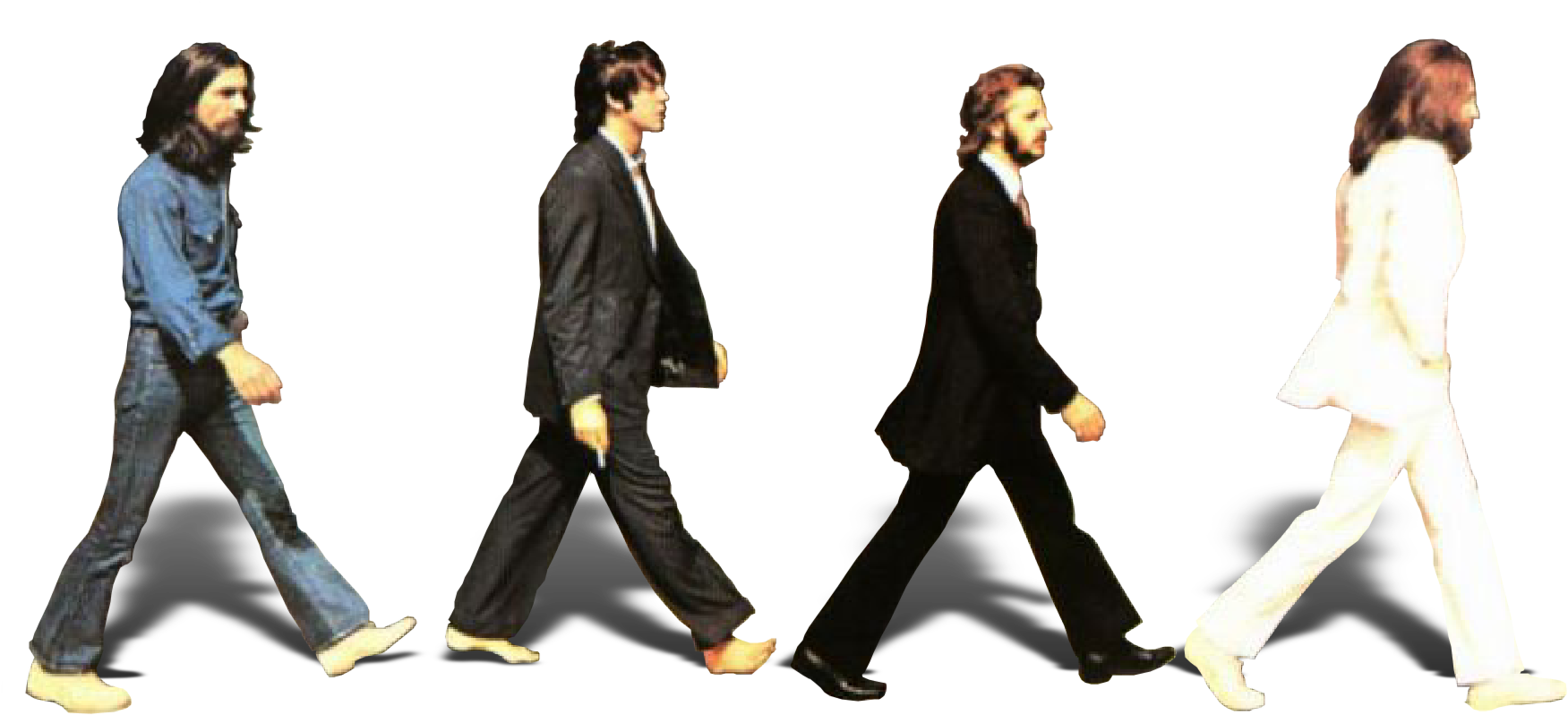 Iconic Abbey Road Crosswalk PNG Image