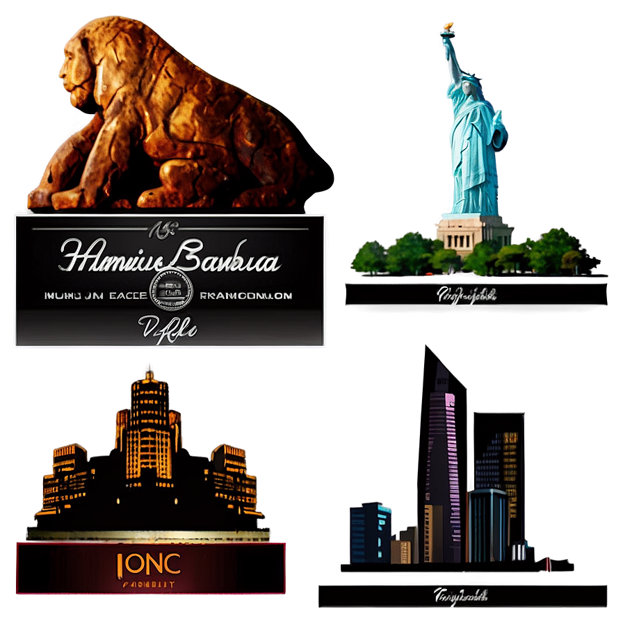 Iconic American Landmarks Png 06112024 PNG Image