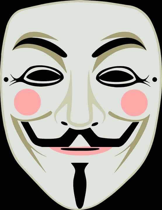 Iconic Anonymous Mask PNG Image