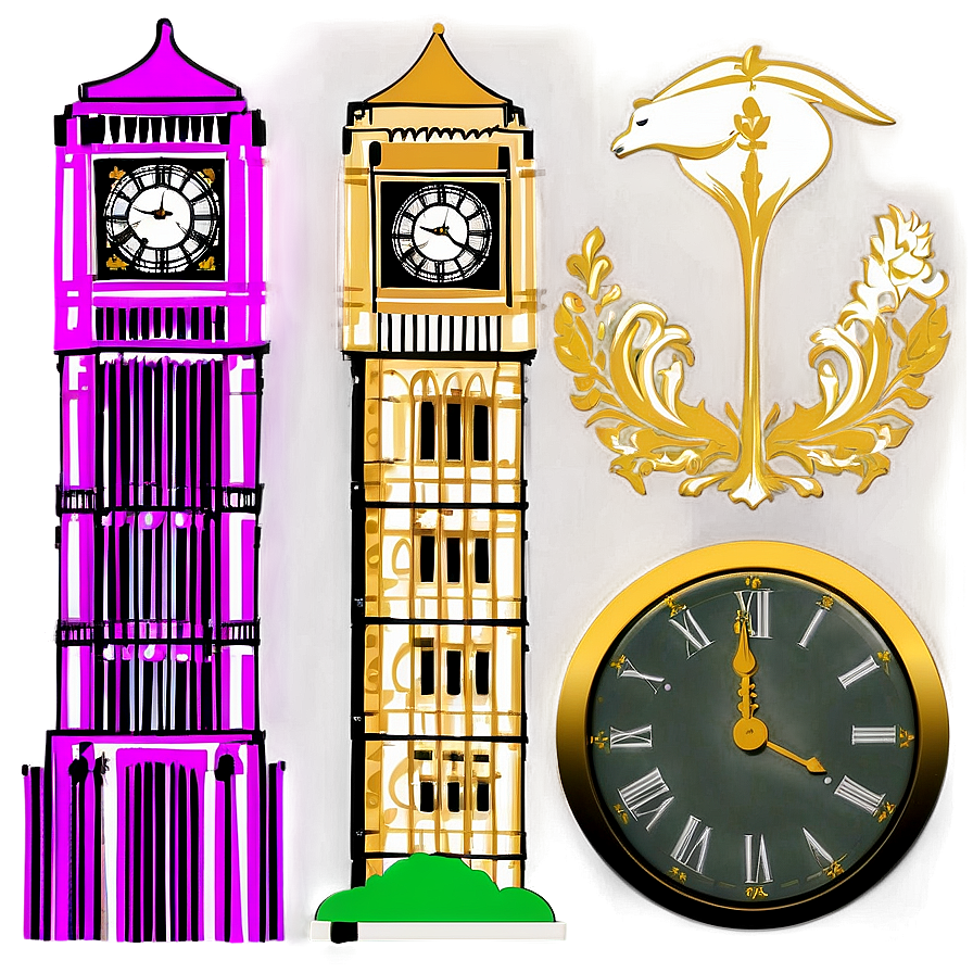 Iconic Big Ben Clock Tower Png Gii16 PNG Image