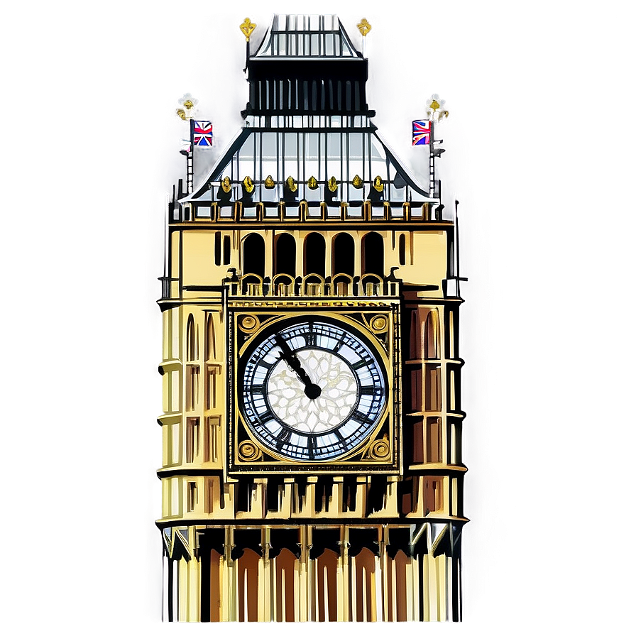 Iconic Big Ben Tower Png 06112024 PNG Image