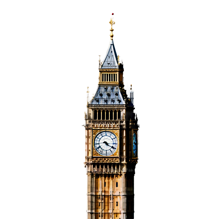 Iconic Big Ben Tower Png Urw PNG Image