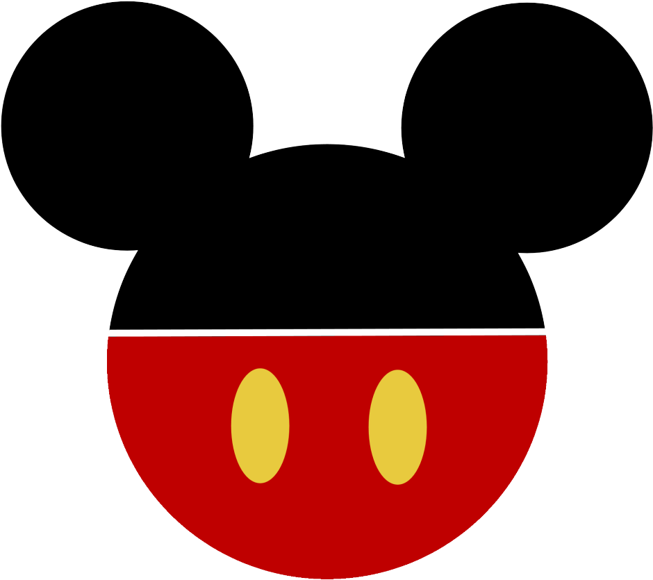 Iconic Cartoon Mouse Head Silhouette PNG Image