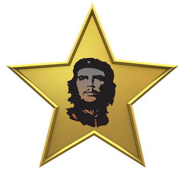 Iconic Figure Golden Star PNG Image