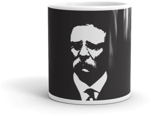 Iconic Figure Mug Design PNG Image