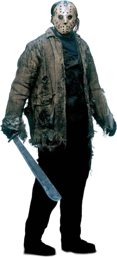 Iconic Horror Movie Characterwith Machete PNG Image