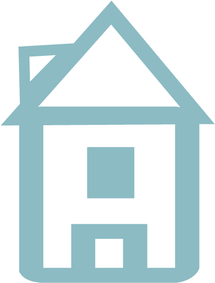 Iconic House Roof Outline PNG Image