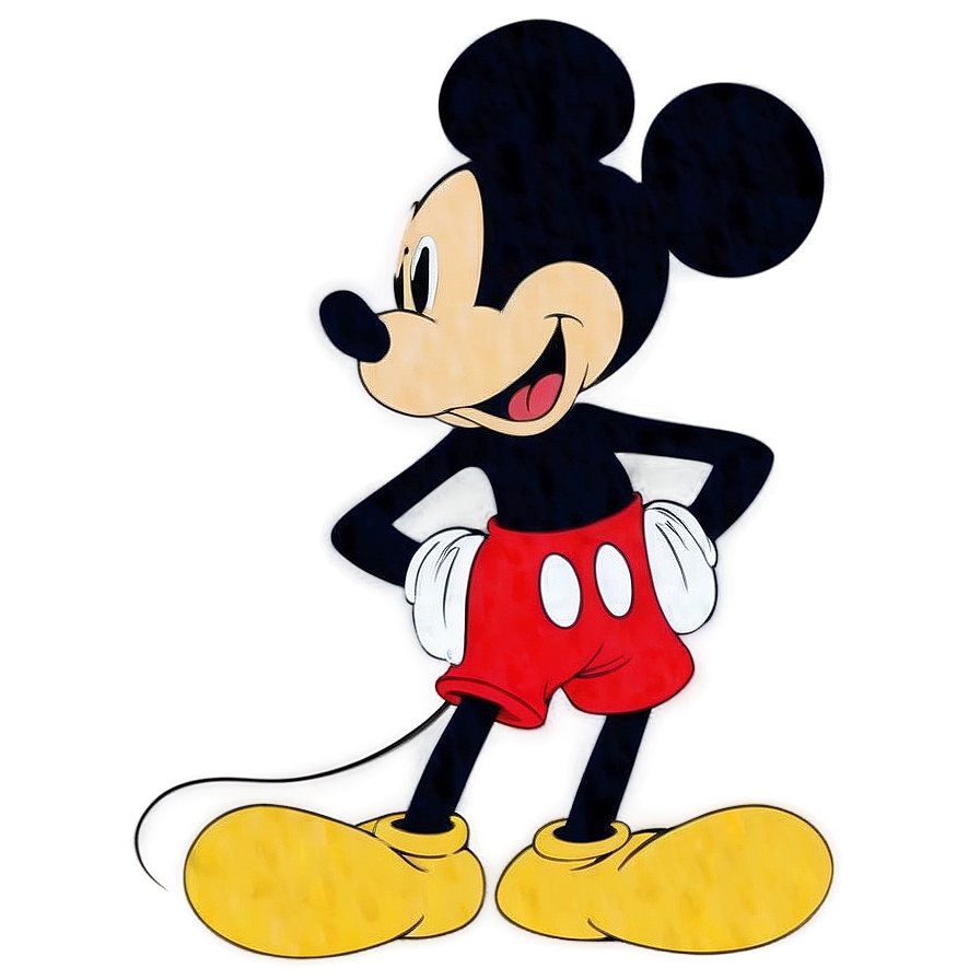 Iconic Mickey Mouse Silhouette Png Rib3 PNG Image