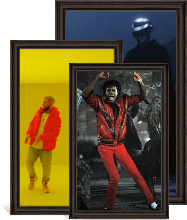 Iconic_ Music_ Video_ Moments PNG Image