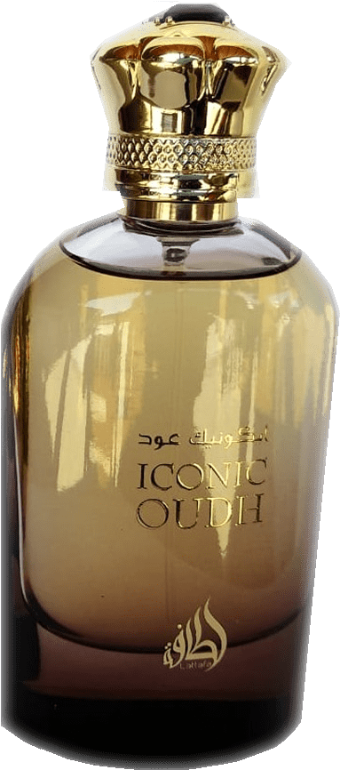 Iconic Oudh Perfume Bottle PNG Image