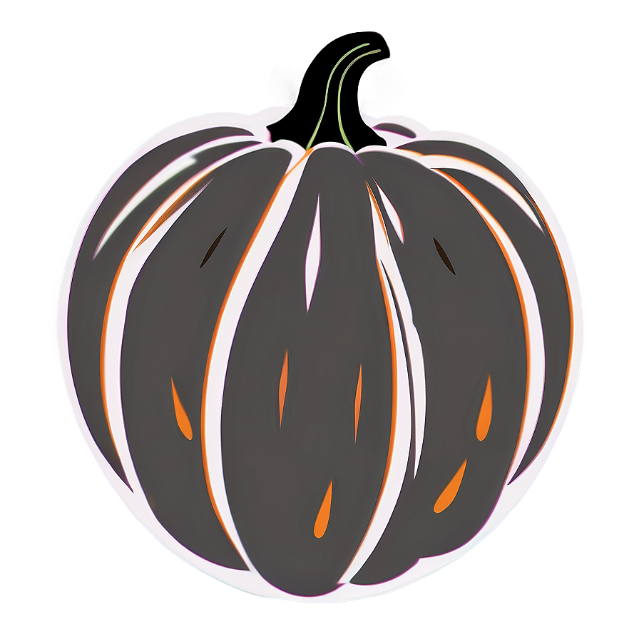 Iconic Pumpkin Outline Version Png 06202024 PNG Image