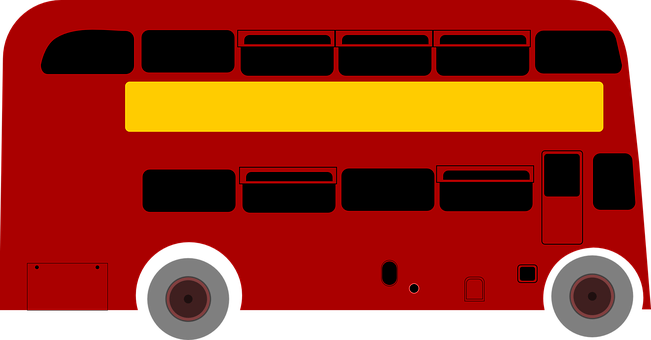 Iconic Red London Bus PNG Image