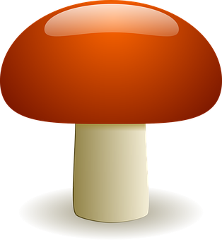 Iconic Red Mushroom Graphic PNG Image