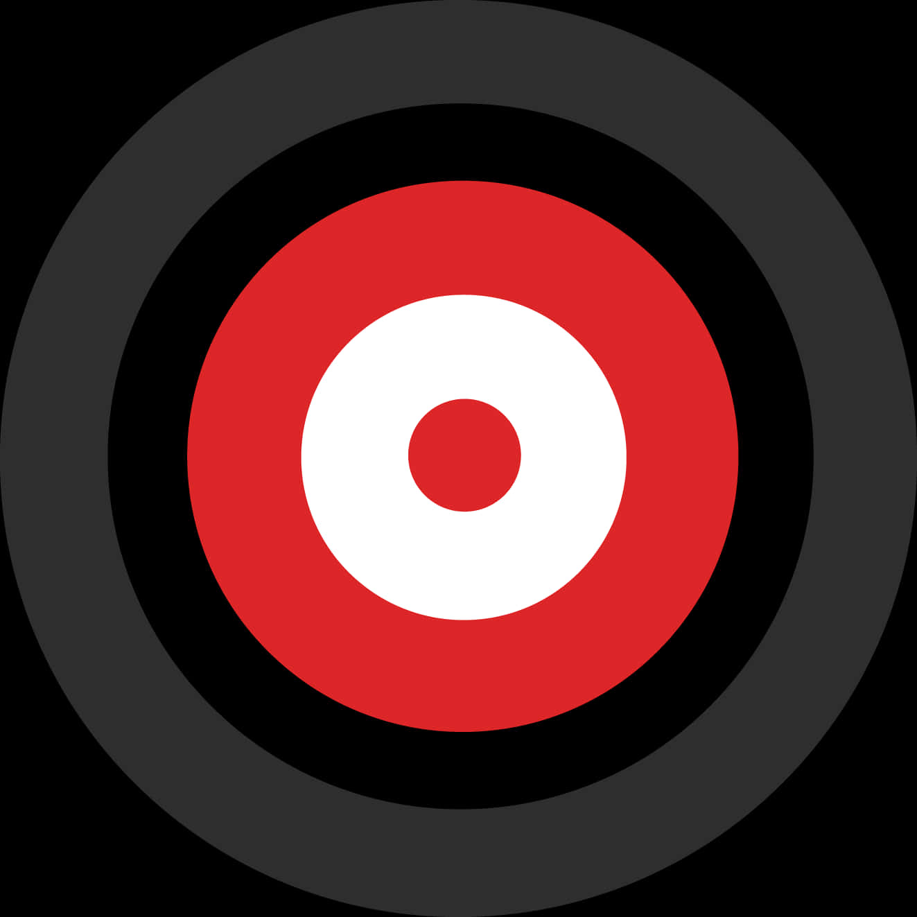 Iconic Redand White Bullseye Design PNG Image