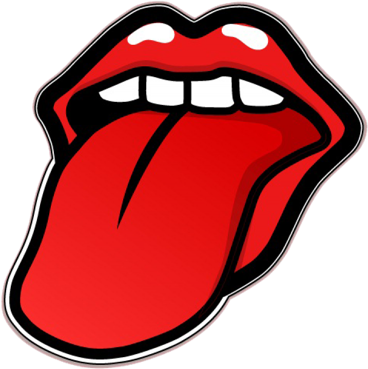 Iconic_ Rock_and_ Roll_ Tongue_ Logo PNG Image