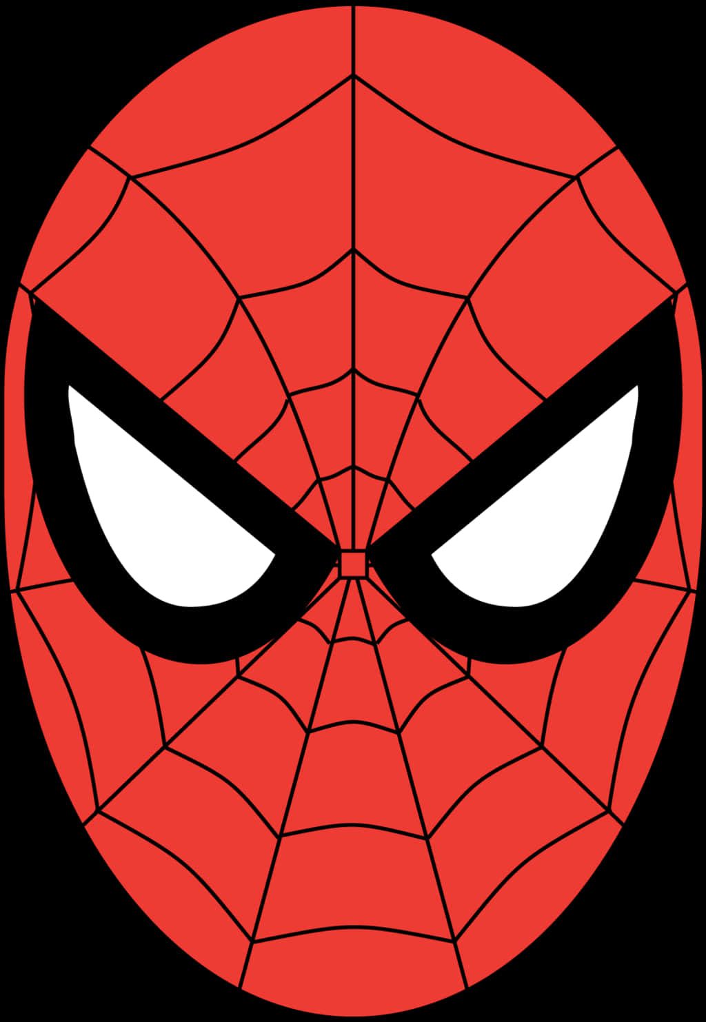 Iconic Spiderman Mask Graphic PNG Image