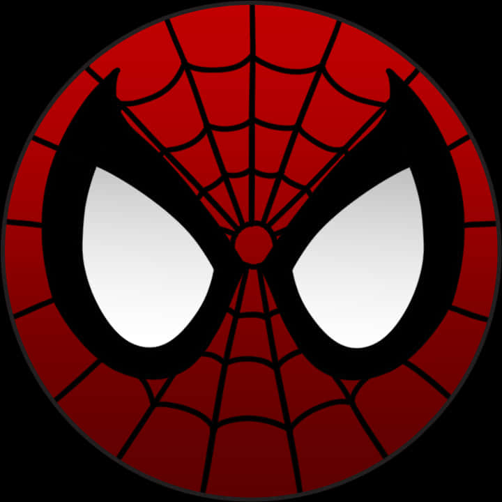 Iconic Spiderman Mask Graphic PNG Image