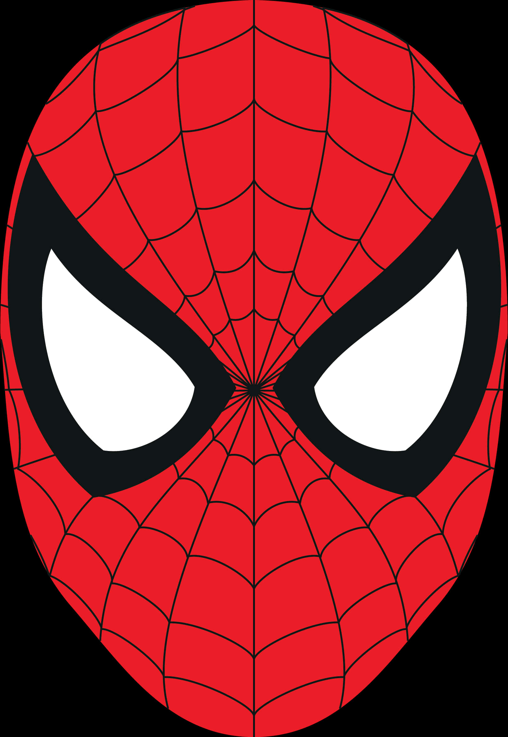 Iconic Spiderman Mask Graphic PNG Image