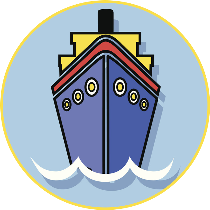 Iconic Titanic Cartoon Vector PNG Image