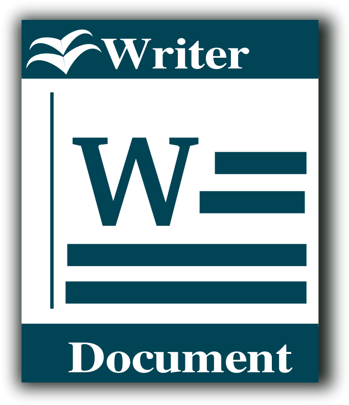 Iconic Writer Document Logo PNG Image