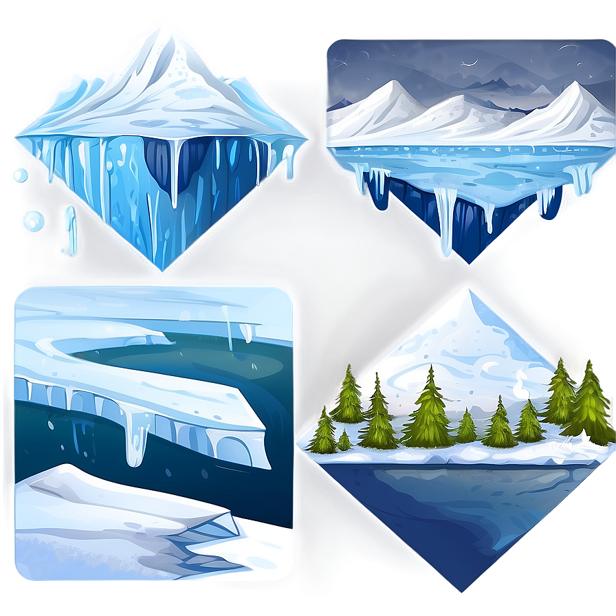 Icy Arctic Tundra Landscape Png 61 PNG Image