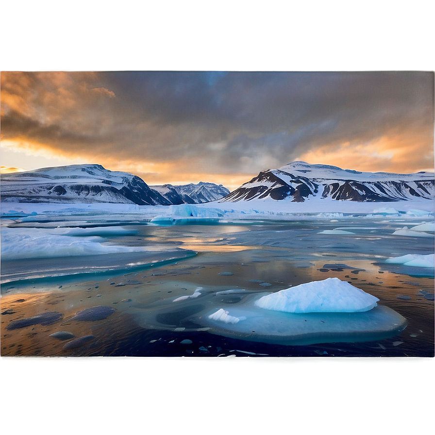 Icy Arctic Tundra Landscape Png Uke5 PNG Image