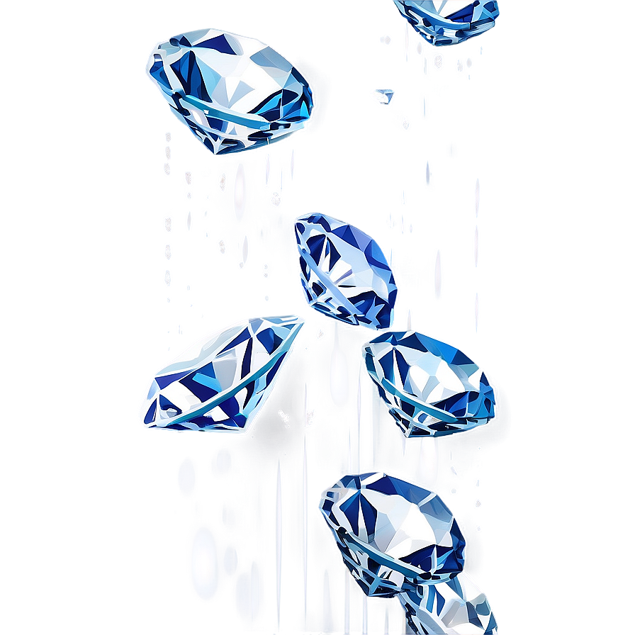 Icy Diamonds Falling Png 81 PNG Image