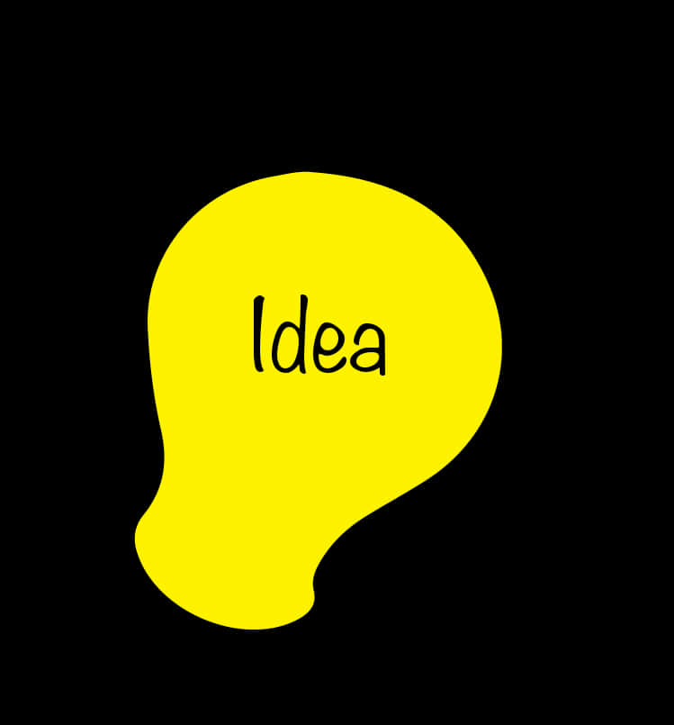 Idea Lightbulb Graphic PNG Image