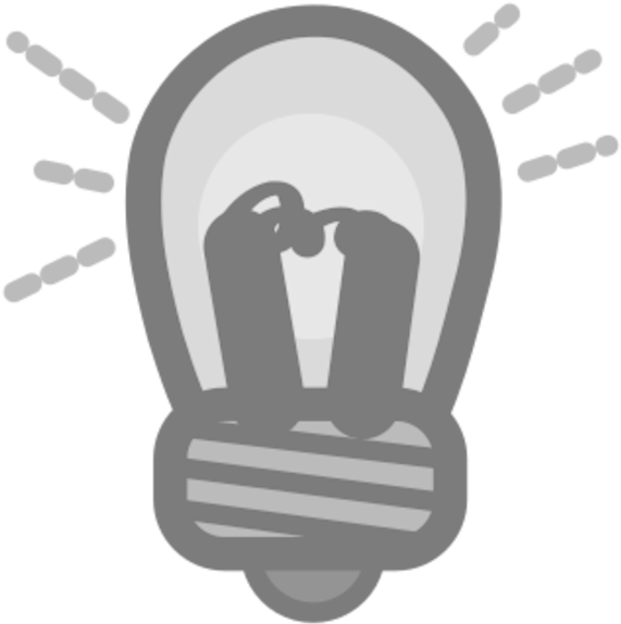 Idea Lightbulb Icon PNG Image