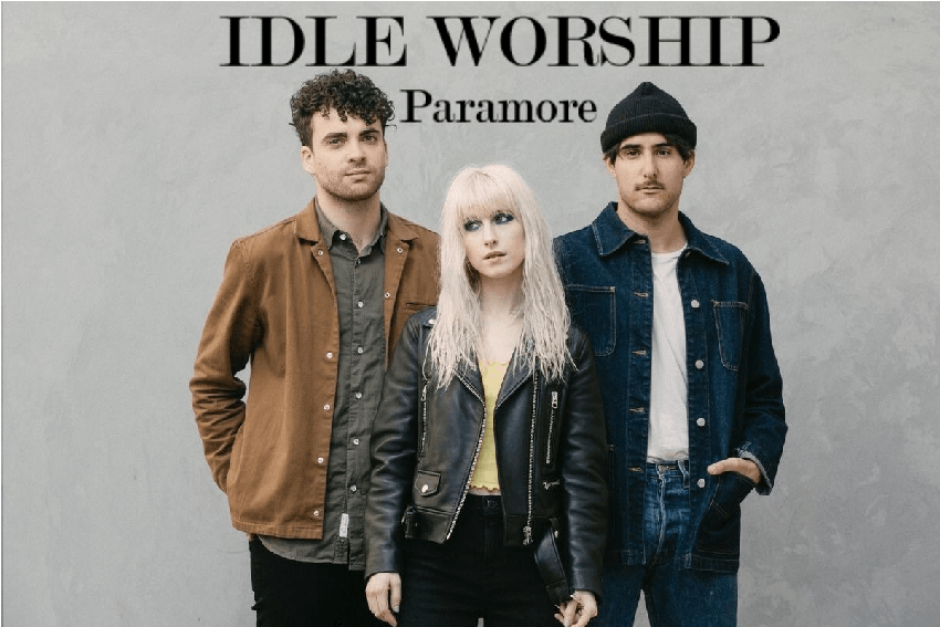 Idle Worship Paramore Band Portrait PNG Image