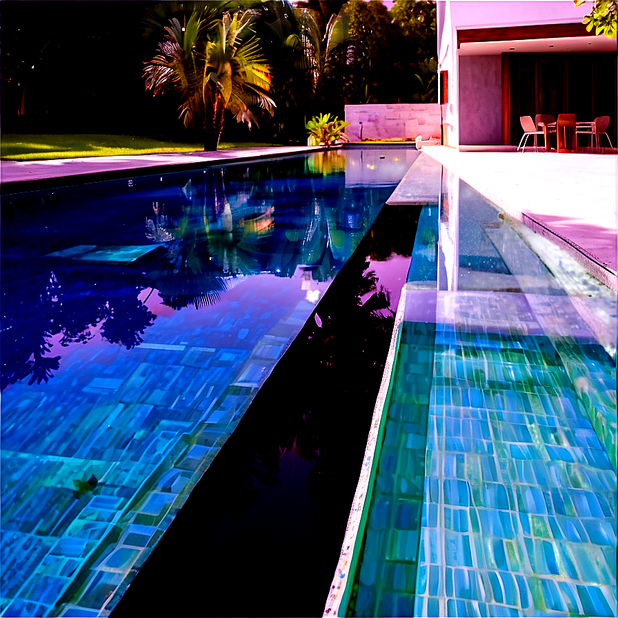 Idyllic Mansion Pool Png Fun PNG Image