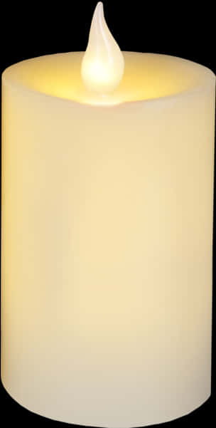 Illuminated Candle Graphic PNG Image