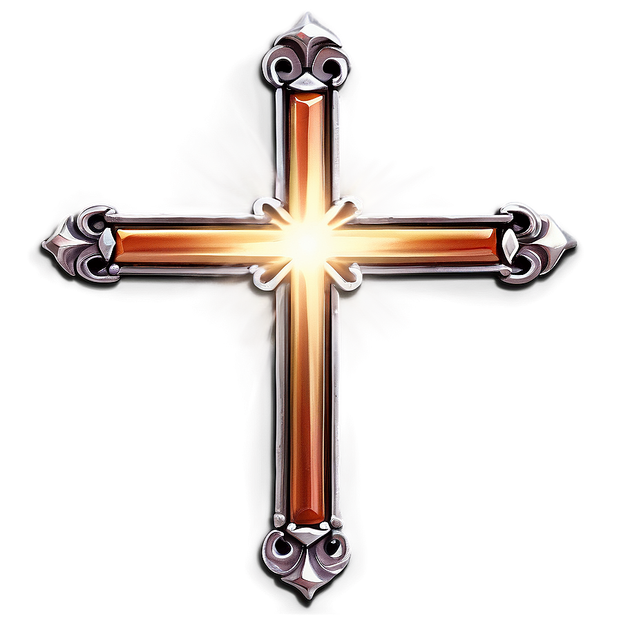 Illuminated Catholic Cross Designation Png 77 PNG Image