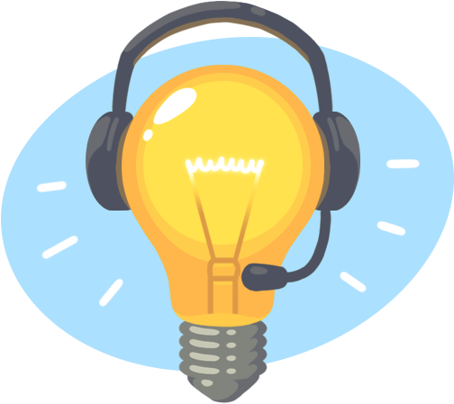 Illuminated Customer Support Concept PNG Image