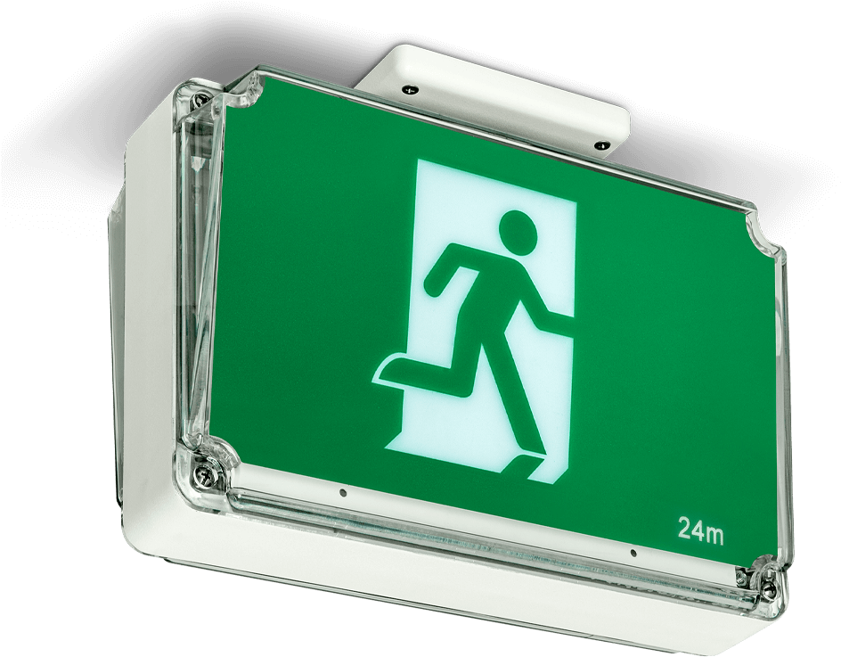 Illuminated Exit Sign PNG Image