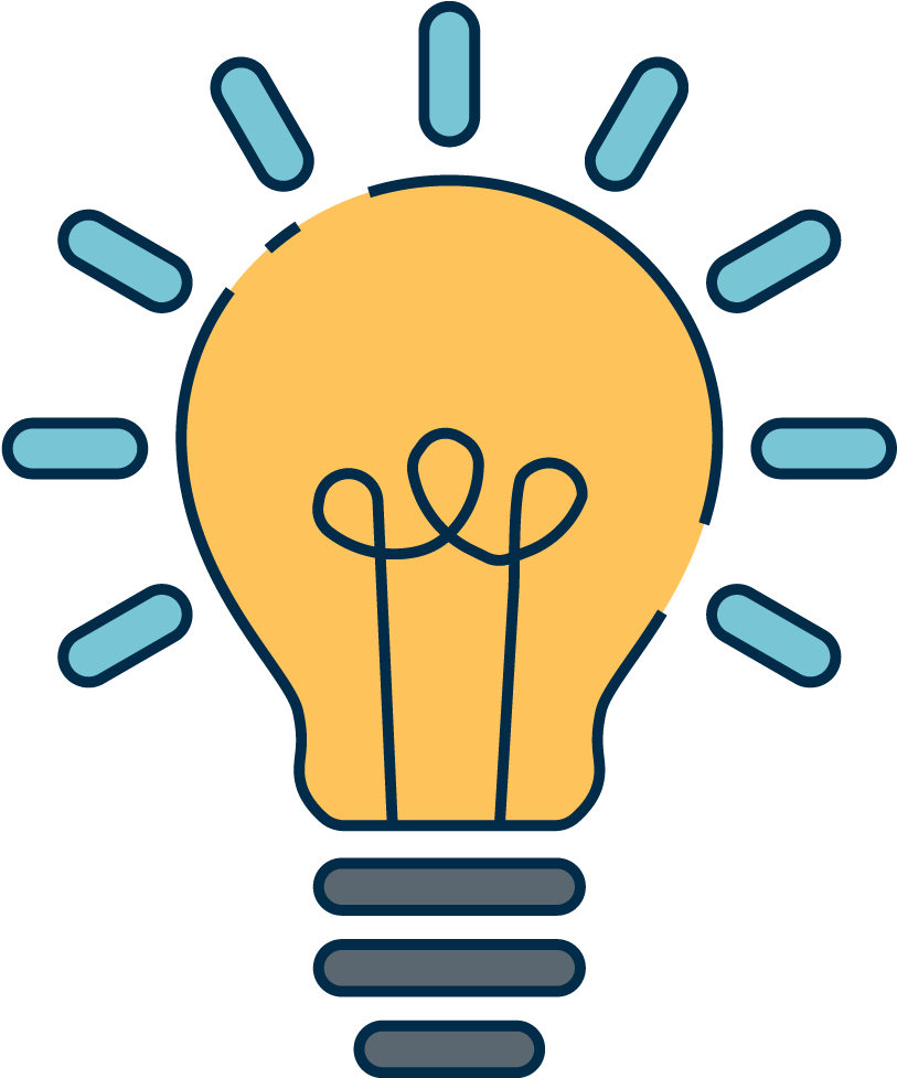 Illuminated Idea Concept PNG Image