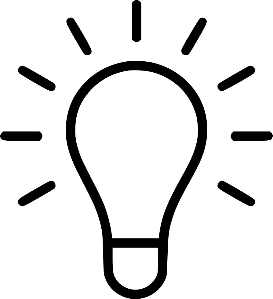 Illuminated Idea Icon PNG Image