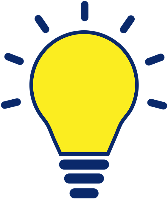 Illuminated Idea Icon PNG Image