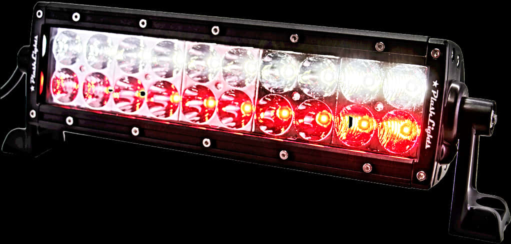 Illuminated L E D Light Bar Red Details PNG Image