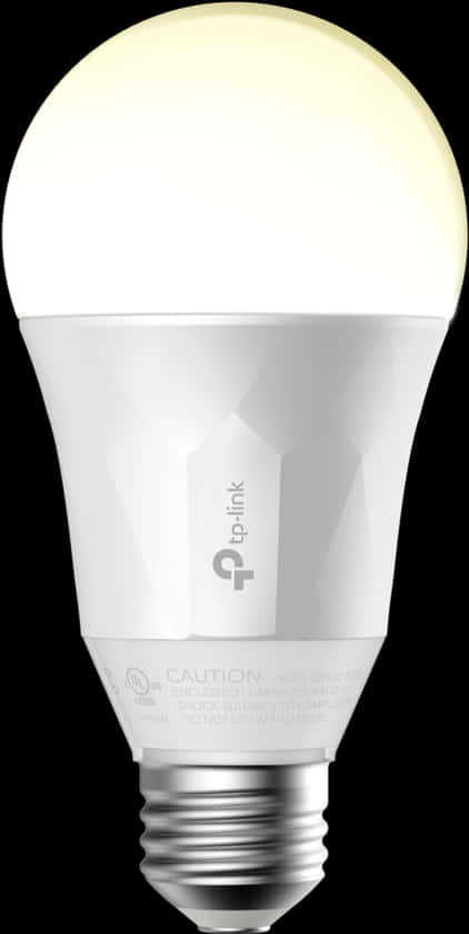 Illuminated L E D Light Bulb PNG Image