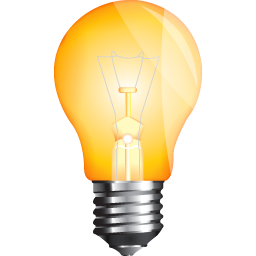 Illuminated Lightbulb Graphic PNG Image