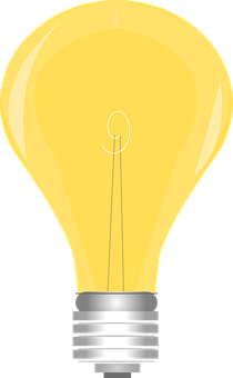 Illuminated Lightbulb Graphic PNG Image