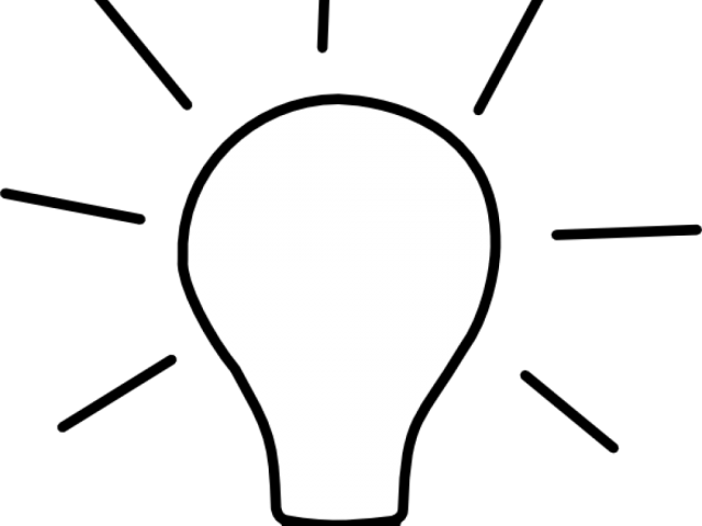 Illuminated Lightbulb Idea Graphic PNG Image