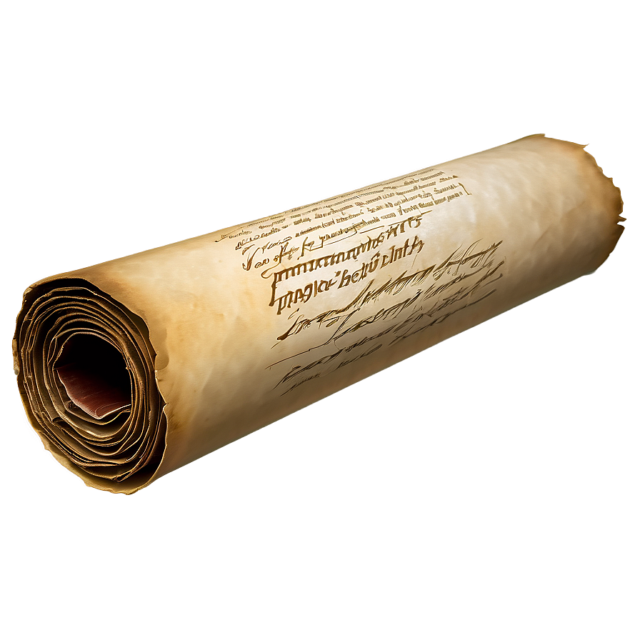 Illuminated Manuscript Scroll Png 06262024 PNG Image