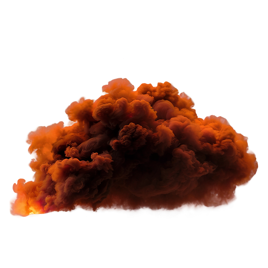 Illuminated Orange Smoke Png 06262024 PNG Image